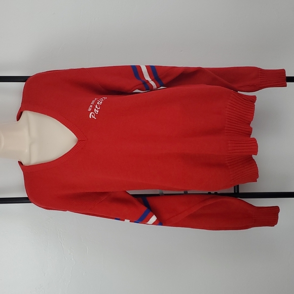 Rare Pro-Line Casual New England Patriots v-neck sweater oversize size S - Picture 2 of 6